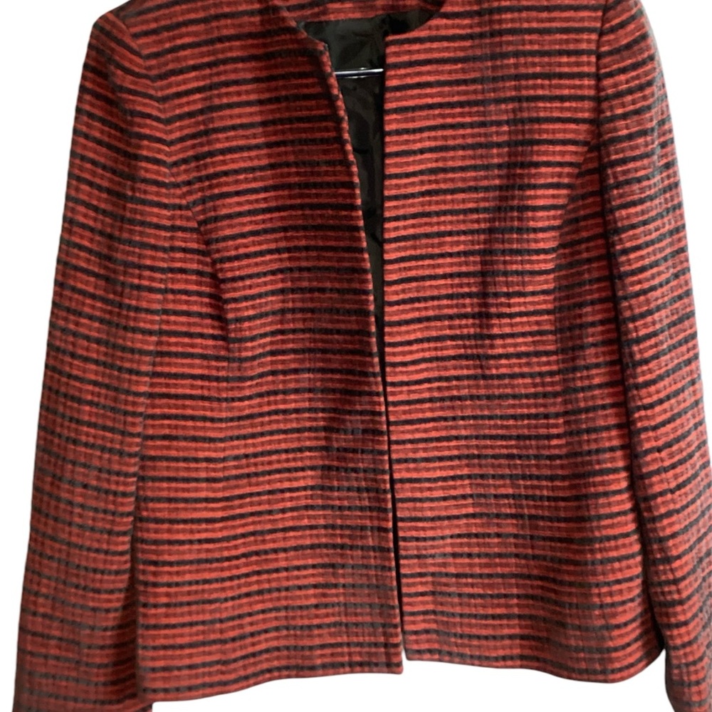 KASPER Striped Black and Red Women's Jacket